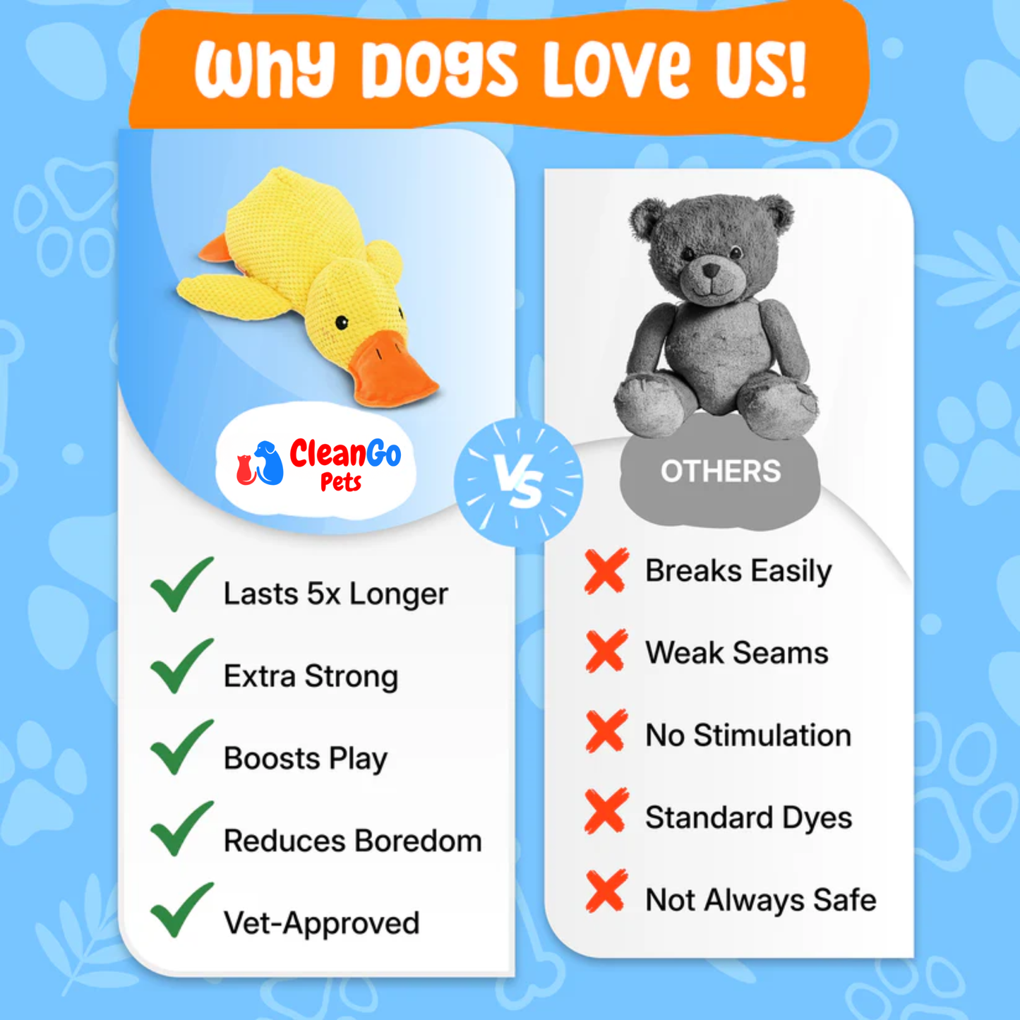 CleanGo™ Durable Calming Duck Toy